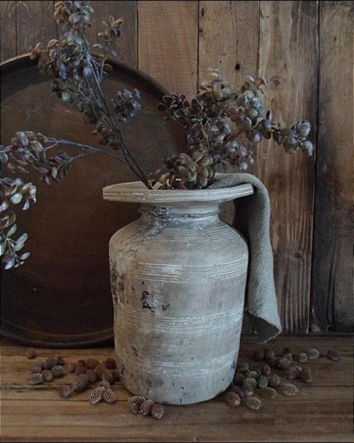 12353 P Nepalese houten melkkruik L, Antiek en Kunst, Antiek | Woonaccessoires, Verzenden