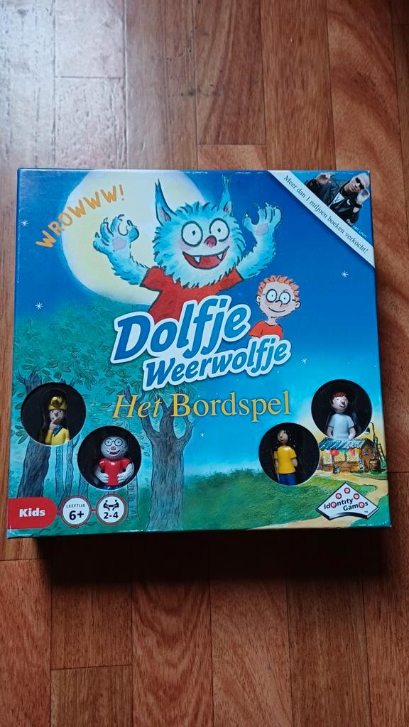 Bordspel Dolfje Weerwolfje, Hobby en Vrije tijd, Gezelschapsspellen | Kaartspellen, Zo goed als nieuw, Drie of vier spelers, Ophalen of Verzenden