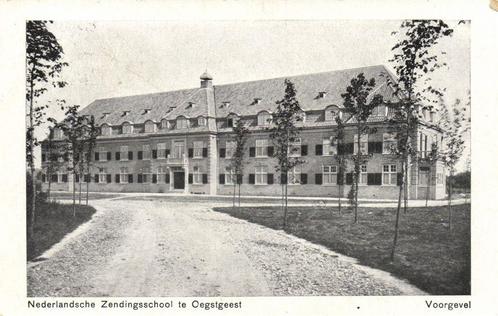 Nederlandsche Zendingsschool te Oegstgeest - Voorgevel - 192, Verzamelen, Ansichtkaarten | Nederland, Gelopen, Utrecht, 1920 tot 1940