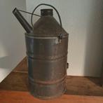 Oude 5 liter petroleum kan metaal brocante, Antiek en Kunst, Ophalen of Verzenden