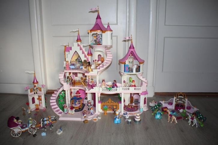 prachtig groot prinsessen kasteel toren inrichtingsets koets, Kinderen en Baby's, Speelgoed | Playmobil, Zo goed als nieuw, Los playmobil