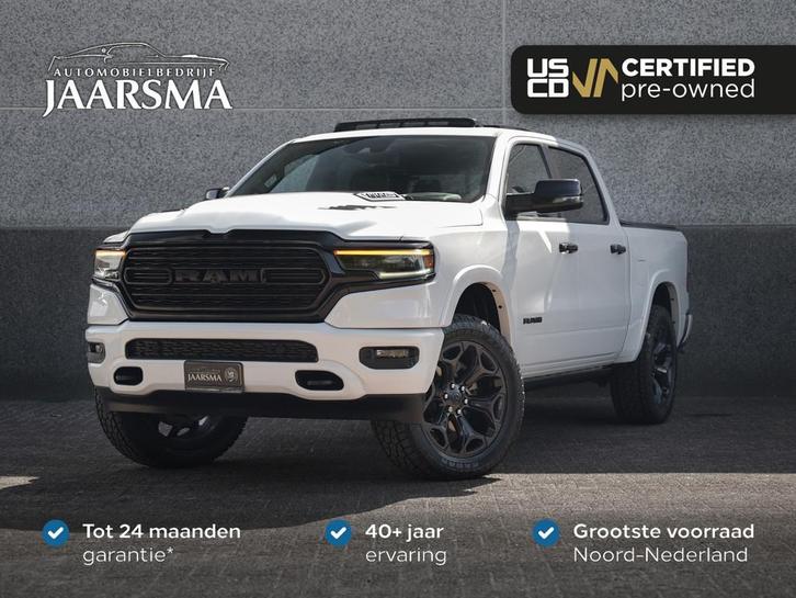 Dodge Ram 1500 5.7 V8 4x4 Crew Cab Limited Night |Marge! |Lu, Auto's, Dodge, Bedrijf, Te koop, RAM 1500, 4x4, ABS, Achteruitrijcamera