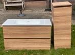 Badkamer, wastafelkast en -blad + lage kast. Merk Primabad, Ophalen, Nieuw, 50 tot 100 cm, Minder dan 100 cm