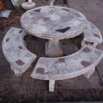 Betonnen tuinset compleet, Ophalen, Gebruikt, Overige materialen