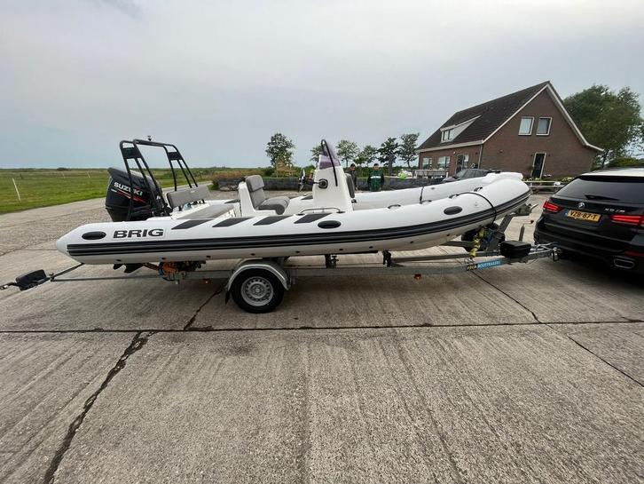 Brig Navigator 610 met 140 pk Suzuki incl Trailer, Watersport en Boten, Rubberboten, Zo goed als nieuw, Overige merken, Overige materialen