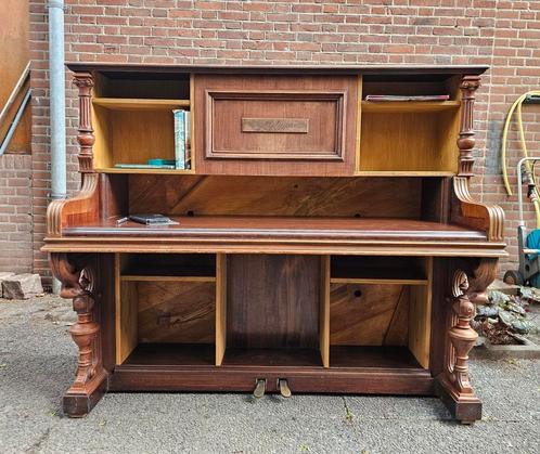 Tot bureau omgebouwde piano, Huis en Inrichting, Bureaus, Zo goed als nieuw, Ophalen