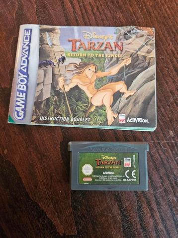 GBA game Disney's Tarzan return to the jungle met boekje. beschikbaar voor biedingen