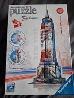Ravensburger 3D Empire State Building New York Flag Edition, Ophalen of Verzenden, Minder dan 500 stukjes, Zo goed als nieuw, Rubik's of 3D-puzzel