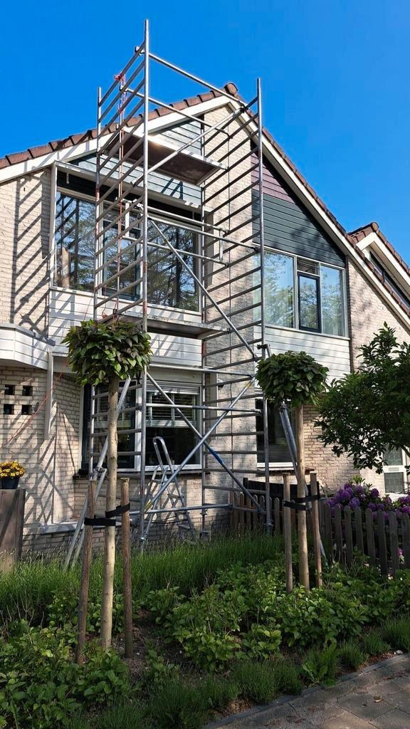 Steigers (Rol-steigers) Te Huur, Doe-het-zelf en Verbouw, Steigers, Gebruikt, Rolsteiger of Kamersteiger, 5 meter of hoger, Ophalen of Verzenden