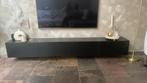 Zwevend mat zwarte tv meubel, Ophalen, Overige materialen, Gebruikt, 200 cm of meer