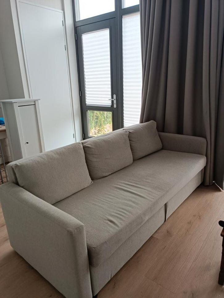 Ikea slaapbank beige 220X90 in erg goede staat, Huis en Inrichting, Slaapkamer | Slaapbanken, Gebruikt, 90 cm, 220 cm, Tweepersoons