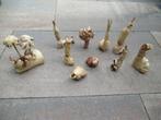 HOUTSNIJWERKEN 10 stuks handwerk lichte kleur zie beschr., Antiek en Kunst, Kunst | Beelden en Houtsnijwerken, Ophalen of Verzenden