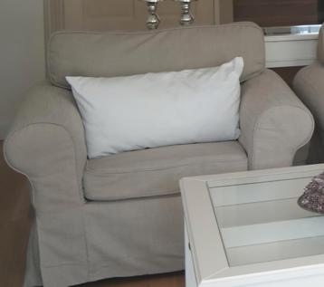 IKEA EKTORP fauteuil taupe kleurig beschikbaar voor biedingen