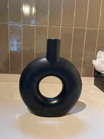 Zwarte vaas - 20 cm hoog, Ophalen, Overige materialen, Gebruikt, Zwart