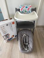 Stokke tripp trapp storm grey nieuw model compleet, Kinderen en Baby's, Kinderstoelen, Ophalen, Zo goed als nieuw, Meegroeistoel