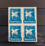 Sluitzegels Appelscha Sanatorium Kraanvogels, Ophalen of Verzenden, Na 1940, Postfris