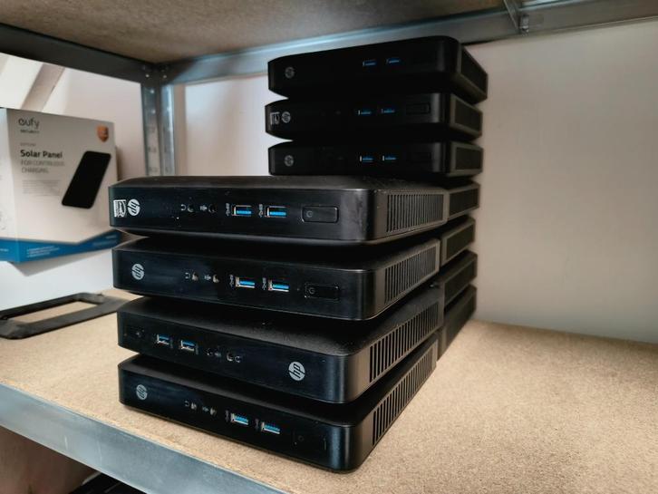 5x HP T520 ThinClient / AMD GX-212JC SOC 4GB Ram, 16GB SS, Computers en Software, Computerbehuizingen, Gebruikt, Ophalen of Verzenden