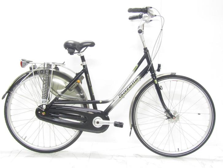 Gazelle Furore zwart dames 49cm 28inch, Fietsen en Brommers, Fietsen | Heren | Herenfietsen, Gebruikt, Gazelle, 49 tot 53 cm, Versnellingen