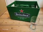 Krat met glazen Heineken, Verzamelen, Biermerken, Heineken, Glas of Glazen, Zo goed als nieuw, Ophalen