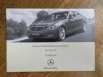 Nederlandse prijslijst Mercedes-Benz S-klasse W221 2007, Boeken, Zo goed als nieuw, Mercedes-Benz, Mercedes, Ophalen of Verzenden