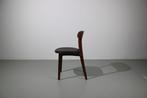 Artisan Tanka chair, Europees walnoot, zwart leer, Nieuw, Vier, Hout, Zwart