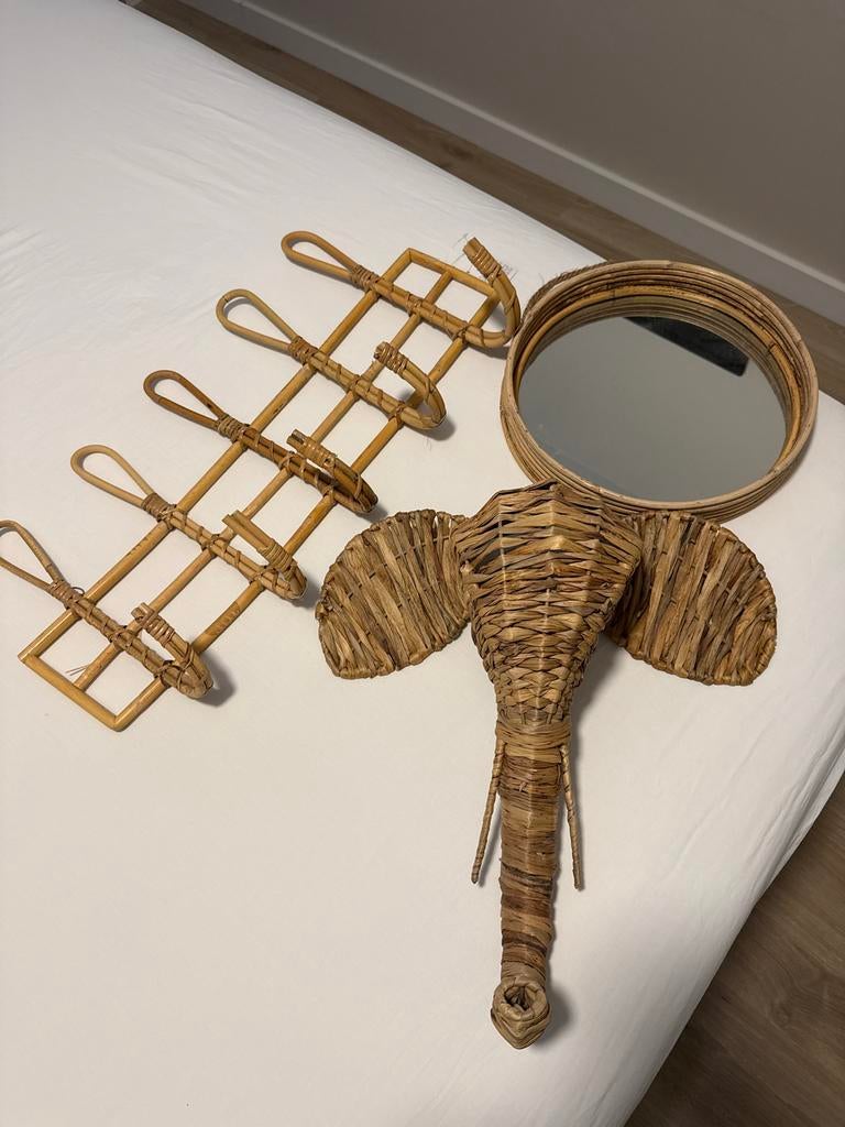 Rotan Wanddecoratie Set (kinderkamer), Overige materialen, Bruin, Zo goed als nieuw, Ophalen