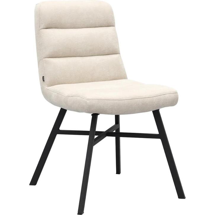 Eetkamerstoel Bowie, 3 kleuren Microvezel, Huis en Inrichting, Stoelen, Nieuw, Vijf, Zes of meer stoelen, Metaal, Stof, Bruin