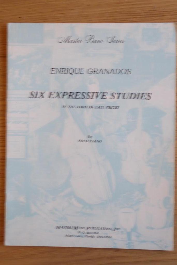 Granados-Six Expressive Studies in the form of Simple Pieces, Muziek en Instrumenten, Bladmuziek, Gebruikt, Les of Cursus, Klassiek