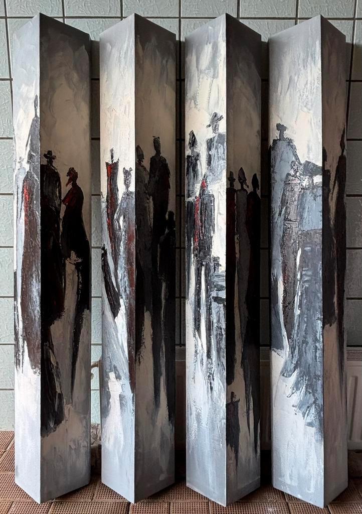3D panelen schilderij, Antiek en Kunst, Kunst | Schilderijen | Modern, Ophalen