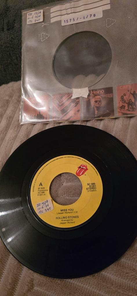 Rolling Stones - Miss You / Faraway Eyes - Single, Cd's en Dvd's, Vinyl Singles, Gebruikt, Single, Rock en Metal, 7 inch, Ophalen of Verzenden