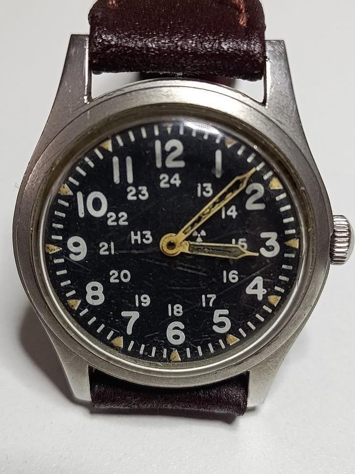 Vintage Hamilton ML-W-46374B  veldhorloge voor repair, Verzamelen, Militaria | Algemeen, Landmacht, Amerika, Ophalen of Verzenden
