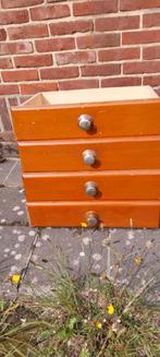 4 losse vintage lades + paaltjes, Ophalen, Gebruikt, 25 tot 50 cm, Minder dan 100 cm