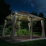 Luxe stalen kwaliteits led-paviljoen prieel 3x4m antraciet  , Ophalen of Verzenden, Nieuw, Paviljoen
