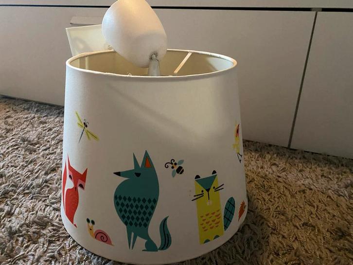 Leuke kinderlamp, Huis en Inrichting, Lampen | Vloerlampen, Zo goed als nieuw, Minder dan 100 cm, Stof, Ophalen