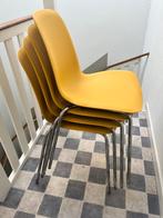 Yellow IKEA Chairs, Huis en Inrichting, Stoelen, Overige kleuren, Ophalen of Verzenden, Zo goed als nieuw, Vier