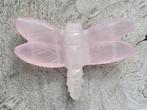 Prachtige rozenkwarts libelle, Sieraden, Tassen en Uiterlijk, Edelstenen, Ophalen of Verzenden, Nieuw