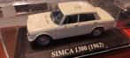 Simca 1300 crème wit, 1962 1:43 in vitrinedoosje, Ophalen of Verzenden, Nieuw, Auto, Overige merken