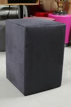 SALE! Partij vierkante hockers nachtkastje skai velvet teddy, Ophalen, Minder dan 50 cm, Vierkant, Nieuw