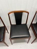 4 casala jaren 60 vintage desing stoelen, Huis en Inrichting, Stoelen, Ophalen, Gebruikt, Jaren 60, Zwart