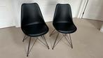 2 Zwarte Stoelen van Jysk, Kunststof, Gebruikt, Twee, Zwart