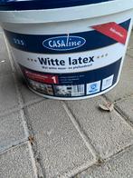 Latex Verf Kleur wit. Over van Schilderen. Wel open geweest., Ophalen, Wit