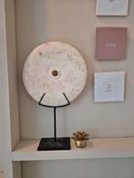 Witte molensteen op statief, marmerlook, Ophalen of Verzenden, Nieuw