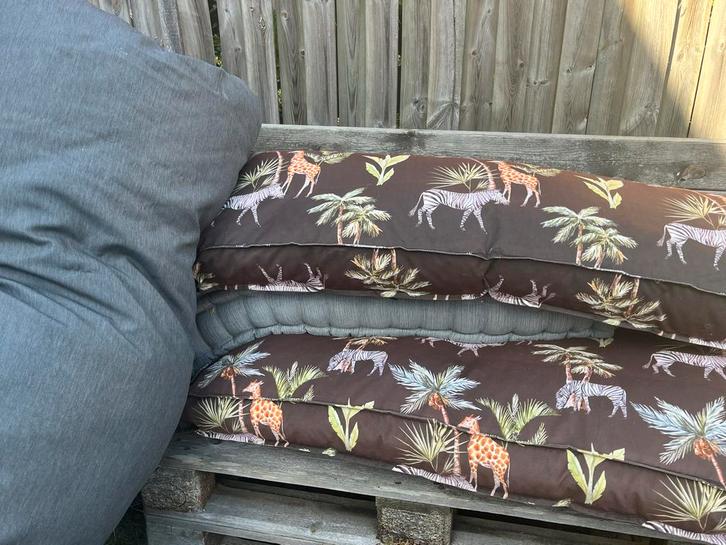 Palletkussens: Safari & Grijs - Complete Sets!, Huis en Inrichting, Woonaccessoires | Kussens, Gebruikt, Overige kleuren, Rechthoekig