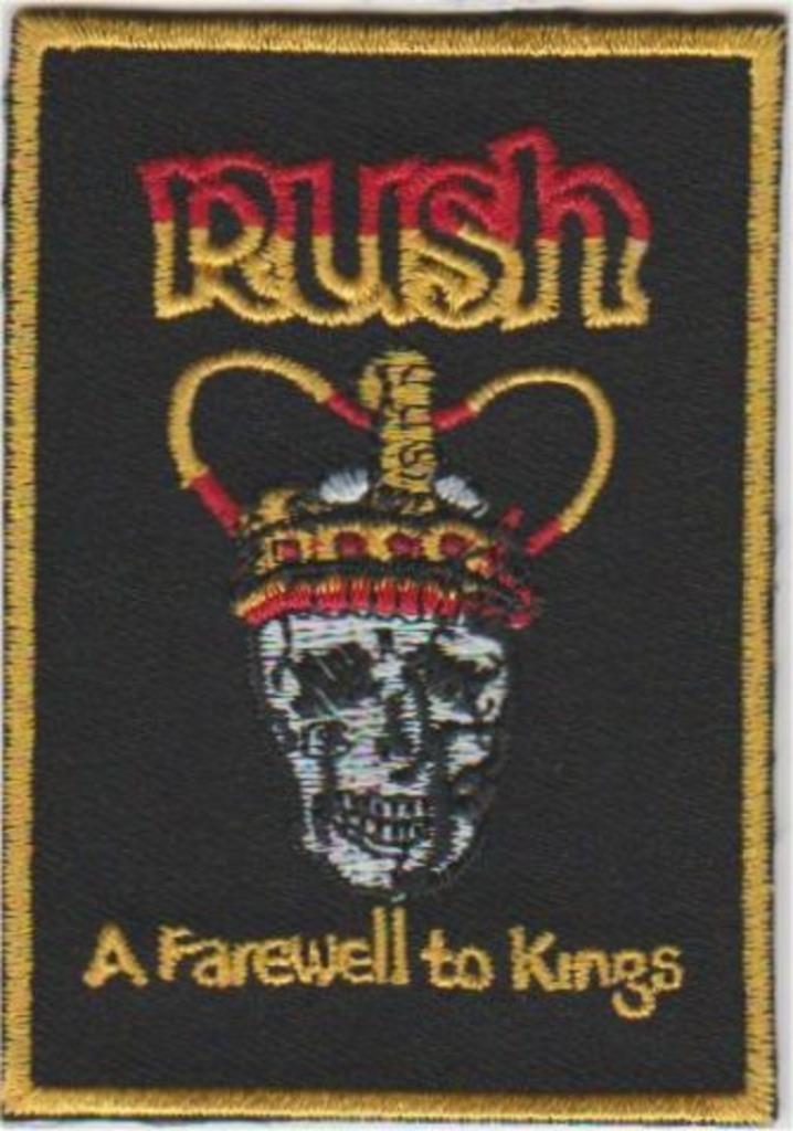 Rush A Farewell to Kings stoffen opstrijk patch embleem #2, Verzamelen, Muziek, Artiesten en Beroemdheden, Nieuw, Kleding, Ophalen of Verzenden