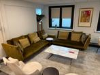Flexform Evergreen 310x320cm in velvet mosgroen ton sur ton, Huis en Inrichting, Banken | Bankstellen, Ophalen of Verzenden, 150 cm of meer
