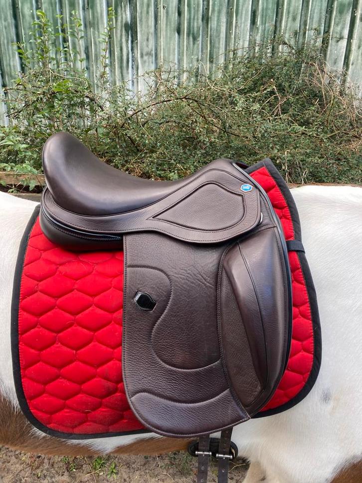 Bruin dressuur zadel Sella cello, Dieren en Toebehoren, Paarden en Pony's | Zadels, Zo goed als nieuw, Dressuur, Ophalen of Verzenden