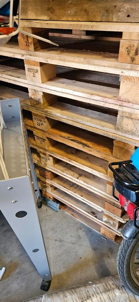 VLONDERS VOOR CARAVAN ,TENT 120X100 BLOKPALLETS ,DICHT BOVEN, Caravans en Kamperen, Kampeeraccessoires, Zo goed als nieuw, Ophalen