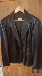 Dames blazer maat 46 merk Basler. Donkerbruin nappaleer., Kleding | Dames, Grote Maten, Ophalen of Verzenden, Zo goed als nieuw