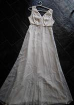 Romantische Vintage trouwjurk organza creme '70 (38/40), Ophalen of Verzenden, Trouwjurk