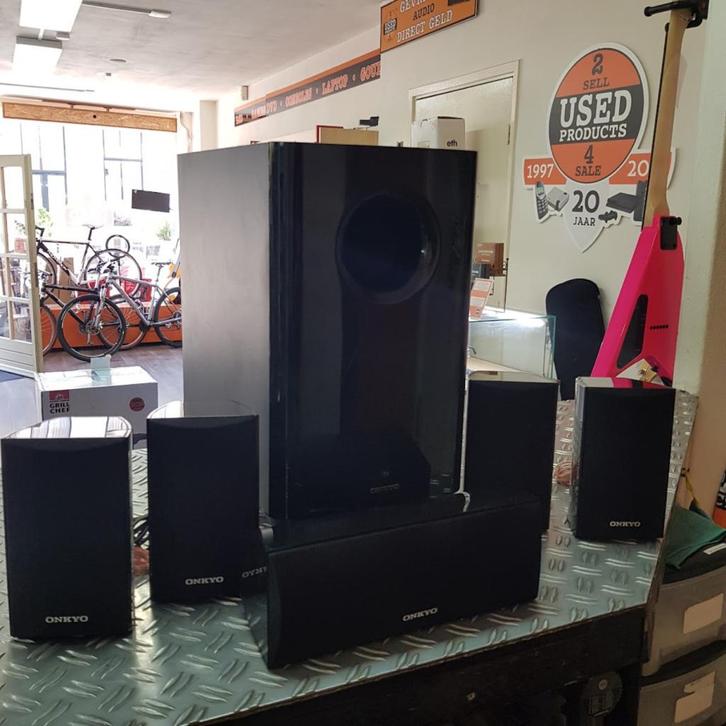 Onkyo SKS-HT528 Surround Set 120 watt met 150watt Subwoofer, Audio, Tv en Foto, Luidsprekers, Zo goed als nieuw